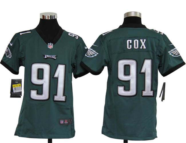 Nike Dark youths Game Jersey Philadelphia Eagles 91 Fletcher Cox